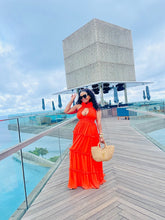 Load image into Gallery viewer, #LAMU COLLECTION: ORANGE RUFFLES MAXI
