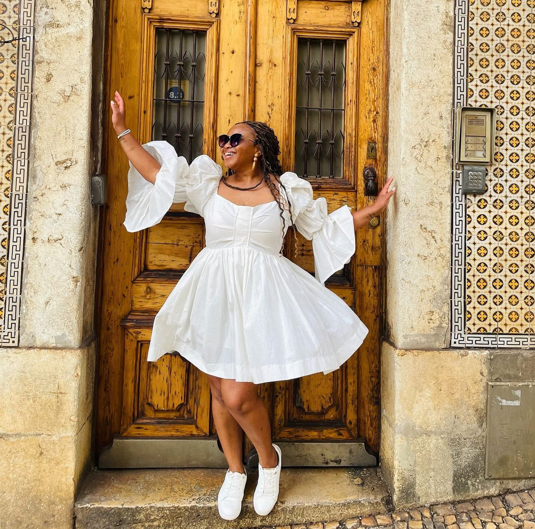 LA BELLA COLLECTION : LOVE LiNEN BABYDOLL MINI