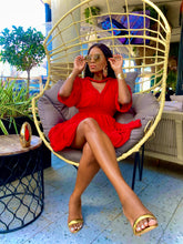 Load image into Gallery viewer, ######Cleopatra Mini Dress- Red
