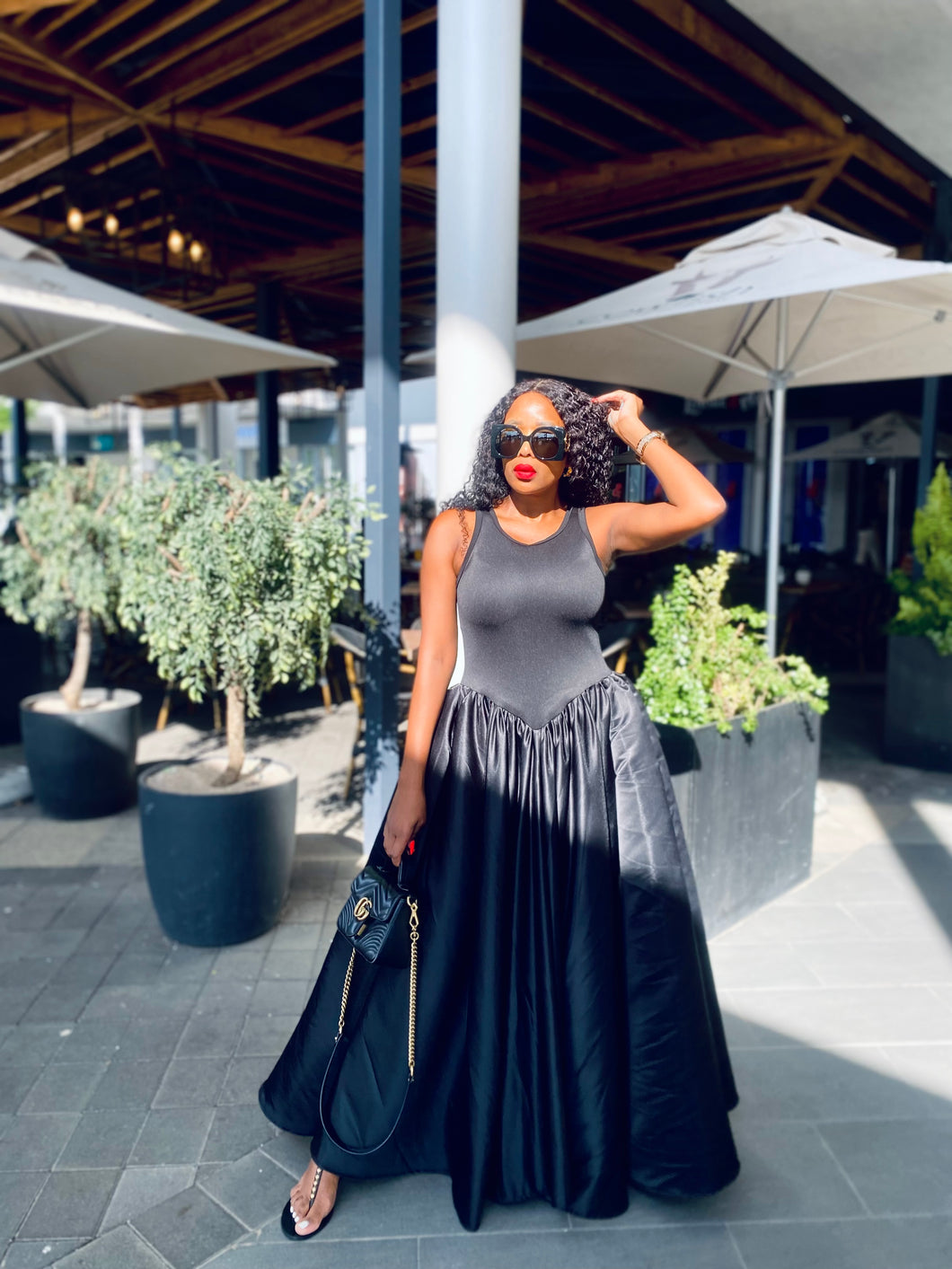 ***BONTLE DROP-WAIST MAXI