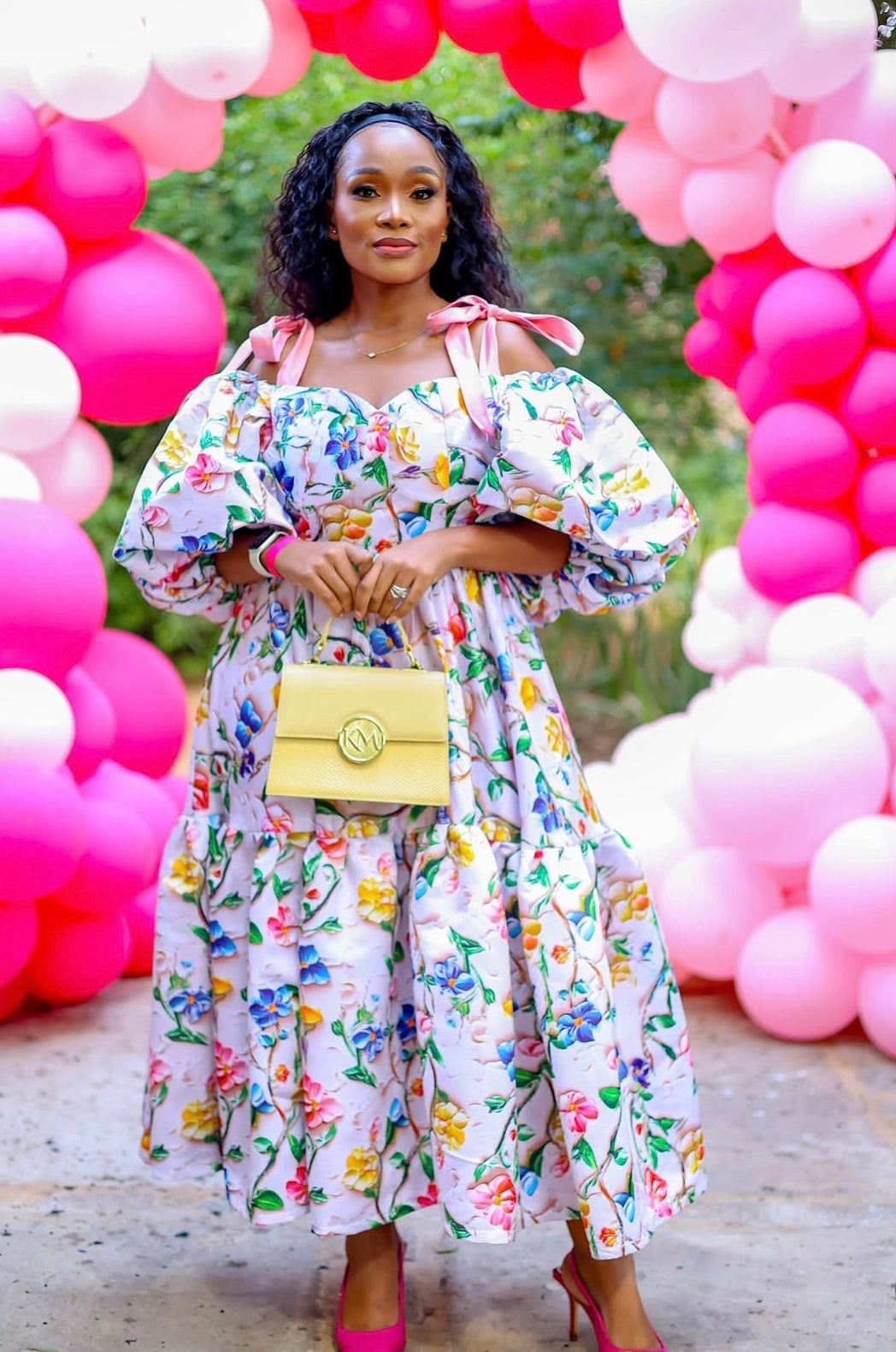 ####3D FLORALS ROYAL HIGHNESS DRESS