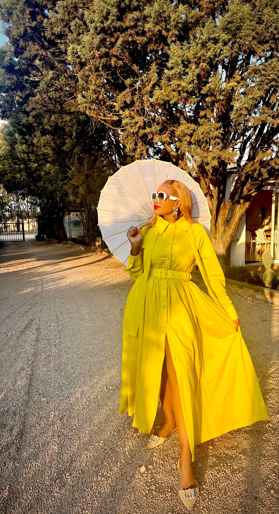 ####Lemon Shirt Dress