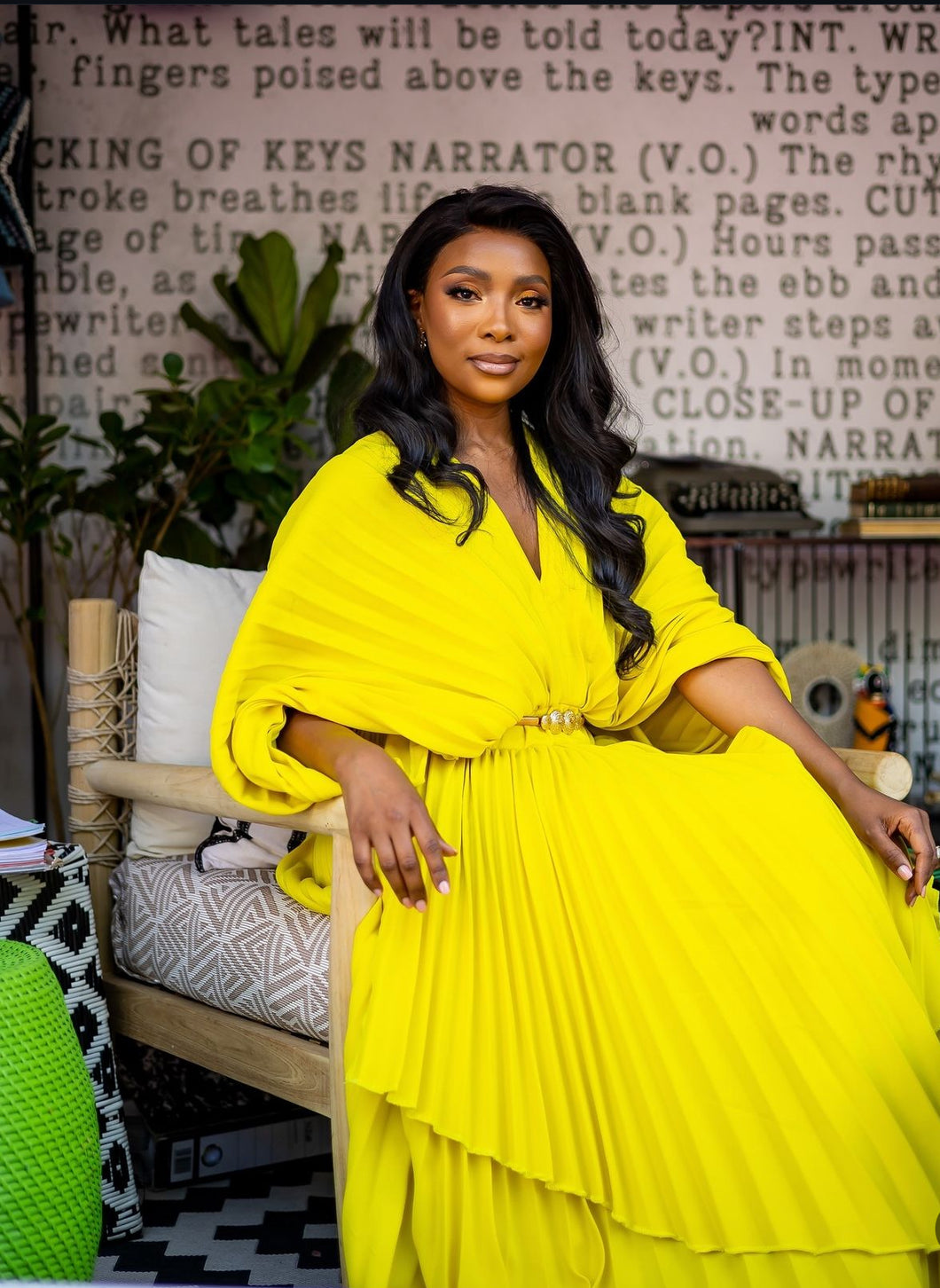 #RESORT24:KOKI DRESS -LEMON YELLOW