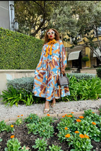 Load image into Gallery viewer, ***CHASING THE SUN:MANDARIN KAFTAN DRESS
