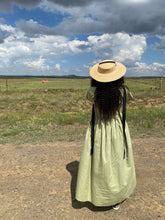 Load image into Gallery viewer, #####Boipelo Maxi Flared Shirt Dress in Olive Green

