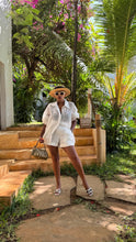 Load image into Gallery viewer, **LAMU COLLECTION: LINEN-IN-RUFFLE SET (shorts)
