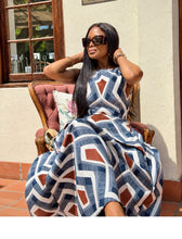 Load image into Gallery viewer, #########Chasing the Sun’26: Denim Lagos Dress
