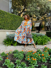 Load image into Gallery viewer, ***CHASING THE SUN:MANDARIN KAFTAN DRESS
