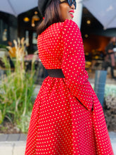 Load image into Gallery viewer, RED PRINT WINTER DRESS
