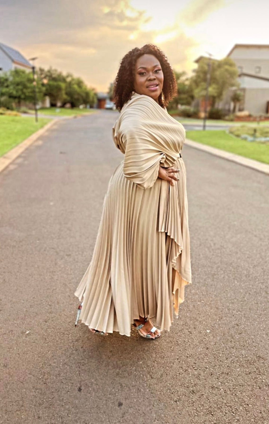 pleated dresses south africa The Pleated Maxi