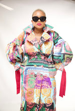 Load image into Gallery viewer, W23 : BONGI TRENCH- PINK PAISLEY PRINT
